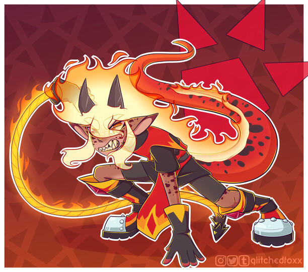 Red Full Body Portrait