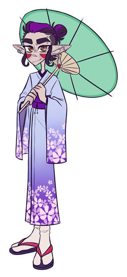 Shadow in Kimono