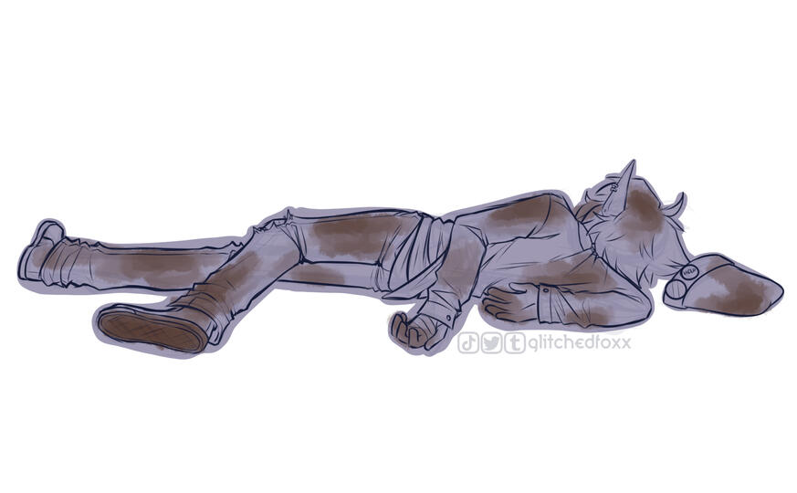 Blue Family Guy Death Pose