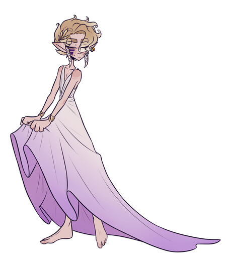 Vio in a Dress