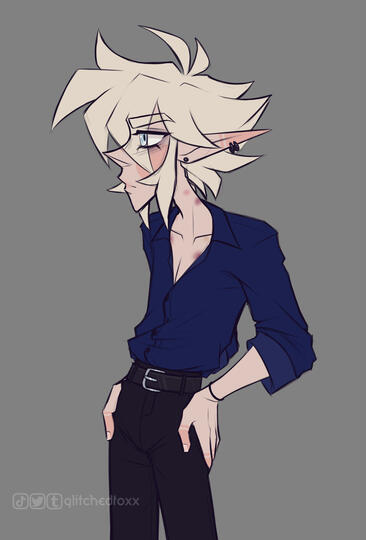 Blue in Dress Shirt