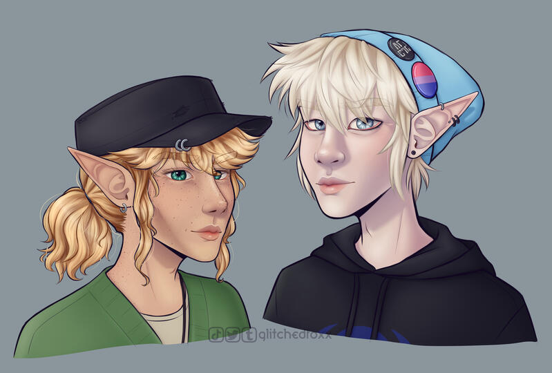 Realistic-ish Green and Blue